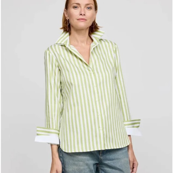 Hinson Wu Tops - Hinson Wu Margot Stripe Button Down